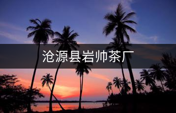 滄源縣巖帥茶廠