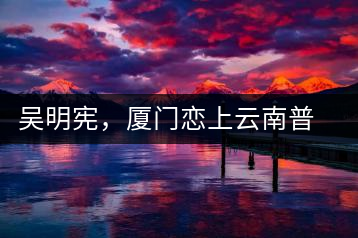 吳明憲，廈門戀上云南普洱茶