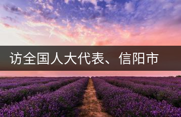 訪全國人大代表、信陽市文新茶葉有限責(zé)任公司董事長劉文新