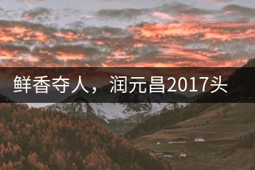 鮮香奪人，潤(rùn)元昌2017頭采小青柑即將上市