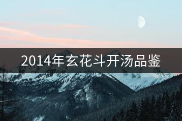 2014年玄花斗開湯品鑒