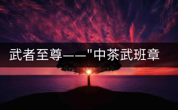 武者至尊——”中茶武班章”，帷幕之后的王者風范