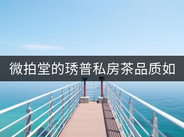 微拍堂的琇普私房茶品質(zhì)如何？