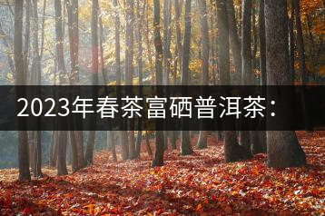 2023年春茶富硒普洱茶：1.富硒有機(jī)手工生普，市場指導(dǎo)價800元／公斤；2.富硒有機(jī)一級紅茶，市場指導(dǎo)價800元／公斤；3.富硒有機(jī)熟普餅，市場指導(dǎo)價1000元／公斤；4.富硒有機(jī)月光白茶，市場指導(dǎo)價800元／公斤。