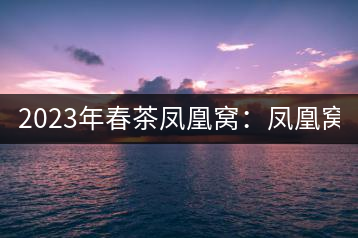 2023年春茶鳳凰窩：鳳凰窩（1號(hào)）20000-25000元／公斤；鳳凰窩（2號(hào)）2000-3000元／公斤；古樹：3000-5000元／公斤；鳳凰山混采古樹茶1000-2000元／公斤；鳳凰山精選古樹茶3000-5000元／公斤