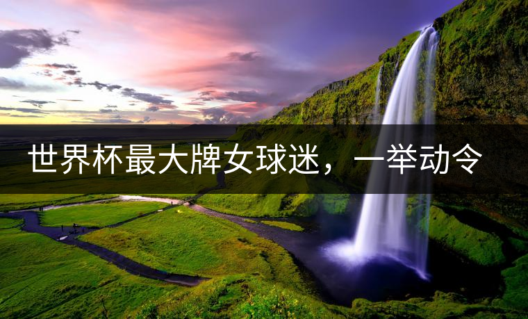 世界杯最大牌女球迷，一舉動令人欽佩