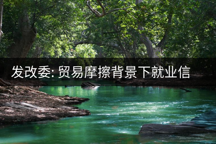 發(fā)改委: 貿(mào)易摩擦背景下就業(yè)信心來自三方面 發(fā)改委: 貿(mào)易摩擦背景下就業(yè)信心來自三方面