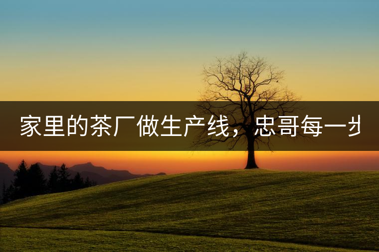 家里的茶廠做生產(chǎn)線，忠哥每一步都親自做，每個(gè)步驟...家里的茶廠做生產(chǎn)線，忠哥每一步都親自做，每個(gè)步驟都非常嚴(yán)謹(jǐn)！