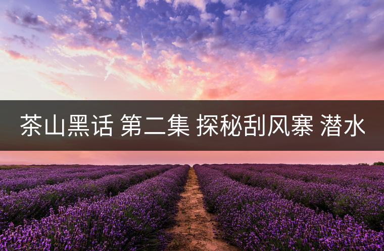 茶山黑話 第二集 探秘刮風(fēng)寨 潛水打魚 野菜充饑 你向往嗎？