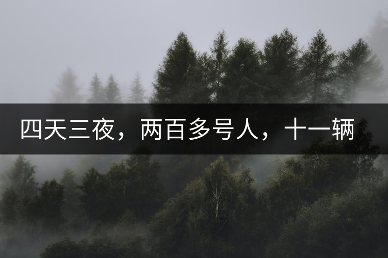 四天三夜，兩百多號人，十一輛中巴車，歲月知味易武茶山行活動