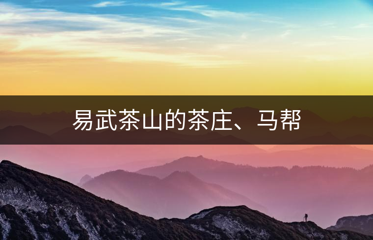 易武茶山的茶莊、馬幫
