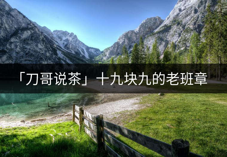 「刀哥說茶」十九塊九的老班章普洱熟茶為什么在淘寶上很吃香？