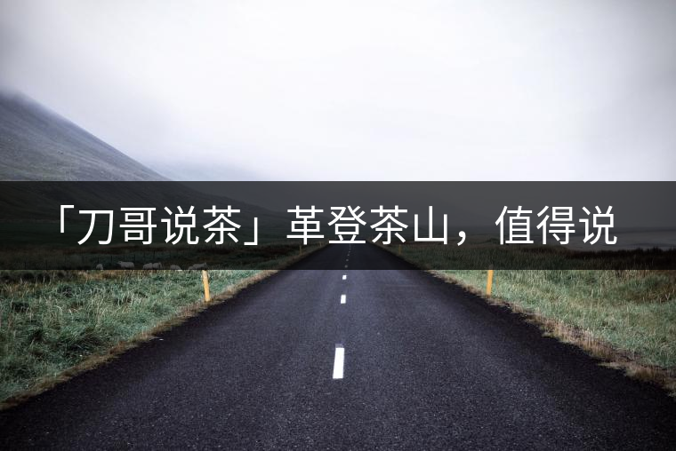 「刀哥說茶」革登茶山，值得說道的那些事