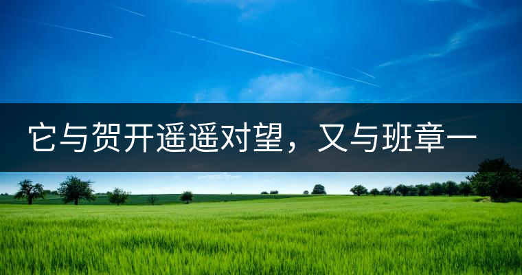 它與賀開遙遙對望，又與班章一衣帶水，它是班盆古樹春尖它與賀開遙遙對望，又與班章一衣帶水，它是班盆古樹春尖