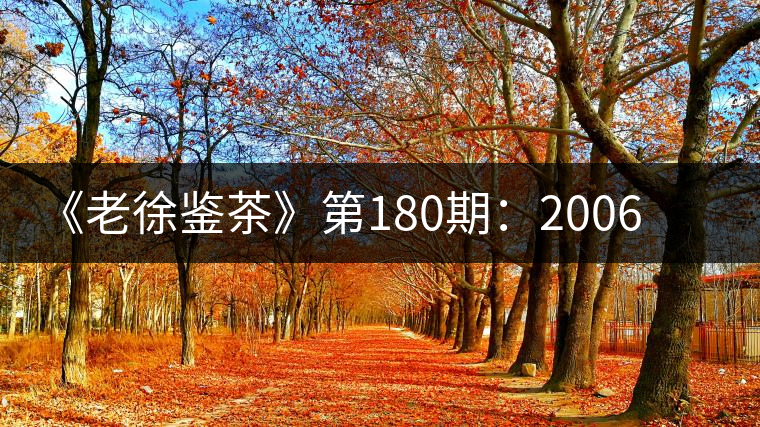 《老徐鑒茶》第180期：2006年中茶8081青藏茶（生茶）品鑒報(bào)告