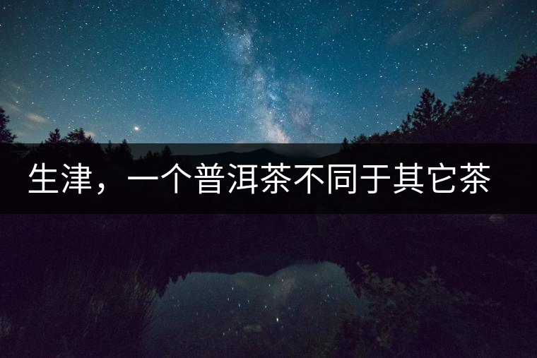 生津，一個普洱茶不同于其它茶類的品鑒指標