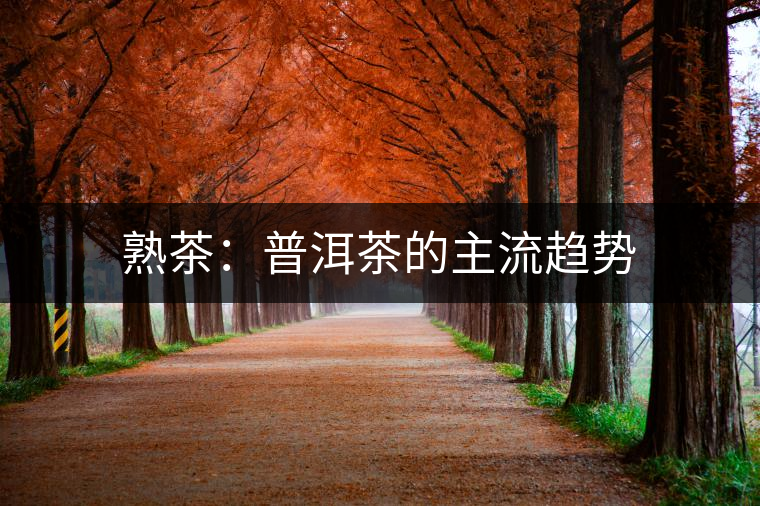 熟茶：普洱茶的主流趨勢