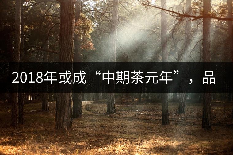 2018年或成“中期茶元年”，品飲市場的春天來了！