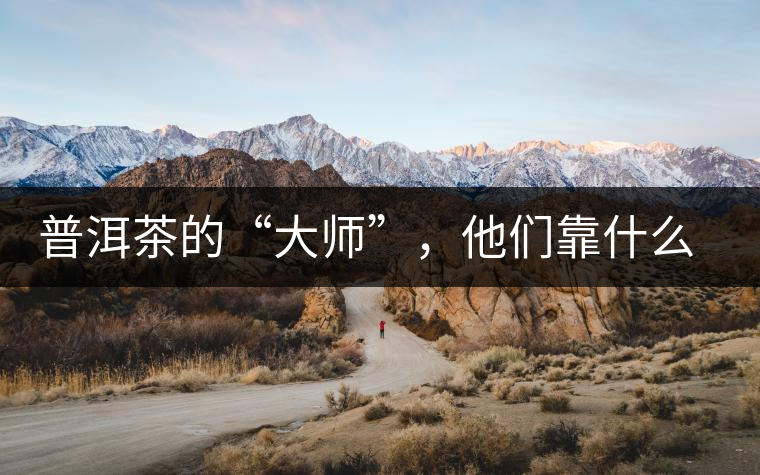 普洱茶的“大師”，他們靠什么來斷茶？