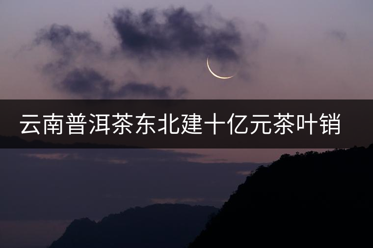 云南普洱茶東北建十億元茶葉銷售批發(fā)基地