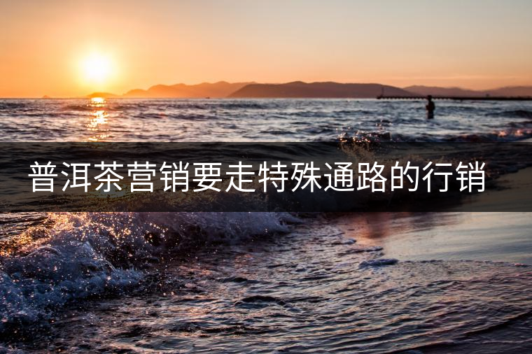 普洱茶營銷要走特殊通路的行銷路線