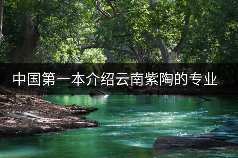 中國第一本介紹云南紫陶的專業(yè)書籍出版