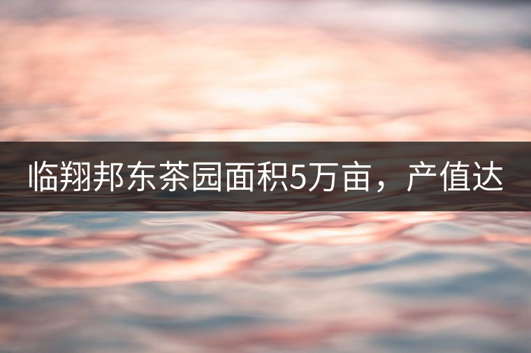 臨翔邦東茶園面積5萬(wàn)畝，產(chǎn)值達(dá)8000萬(wàn)以上