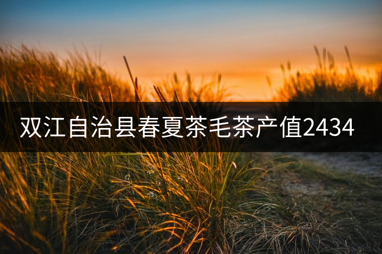 雙江自治縣春夏茶毛茶產(chǎn)值243465.12萬(wàn)元，平均價(jià)穩(wěn)居全市版首