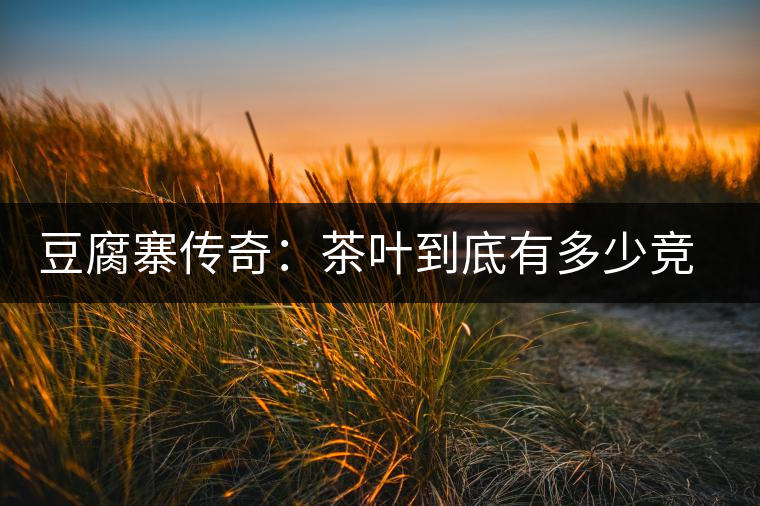 豆腐寨傳奇：茶葉到底有多少競爭者？