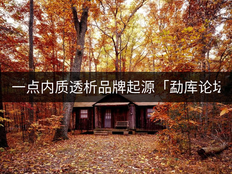 一點(diǎn)內(nèi)質(zhì)透析品牌起源「勐庫論壇」