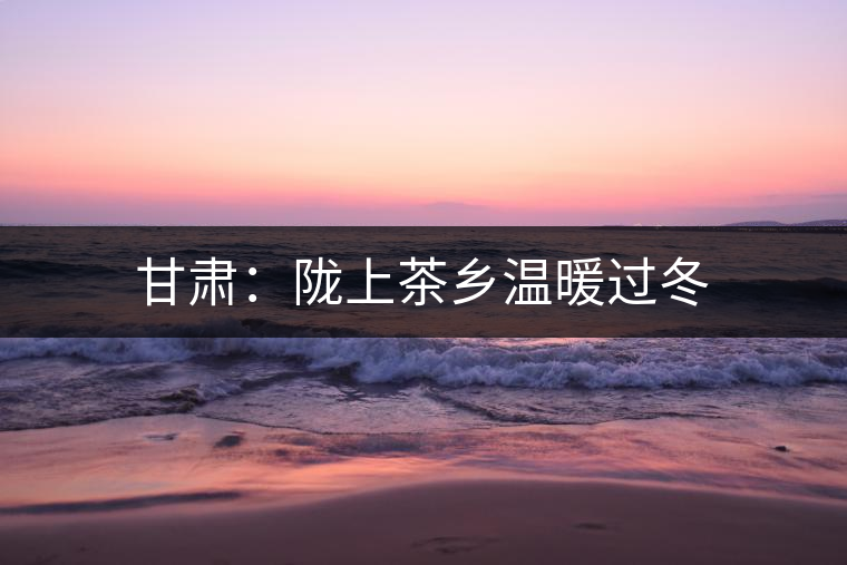 甘肅:隴上茶鄉(xiāng)溫暖過冬 甘肅:隴上茶鄉(xiāng)溫暖過冬