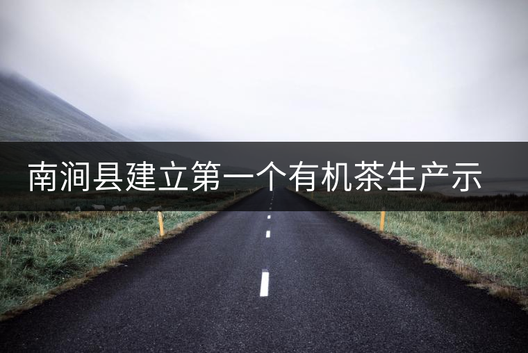 南澗縣建立第一個(gè)有機(jī)茶生產(chǎn)示范園區(qū)