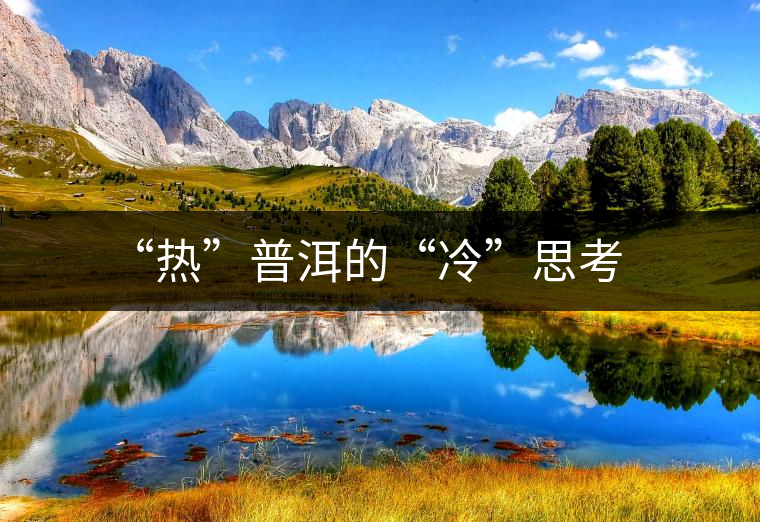 “熱”普洱的“冷”思考