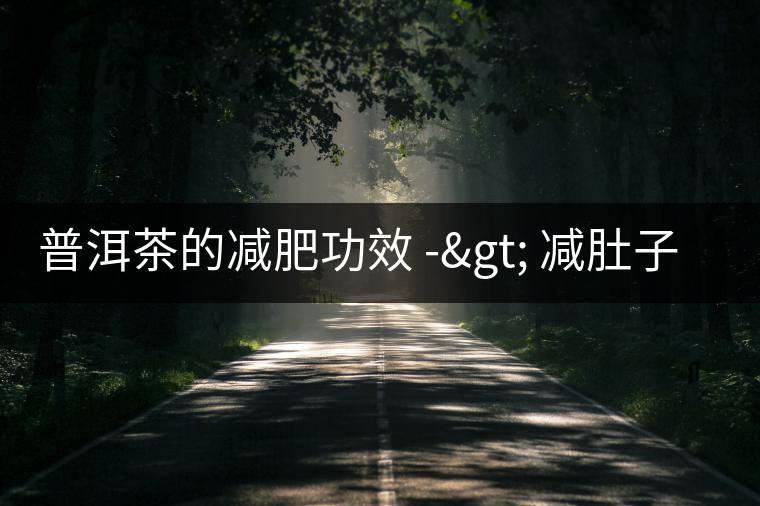 普洱茶的減肥功效 -> 減肚子喝普洱茶 普洱茶的減肥功效 -> 減肚子喝普洱茶