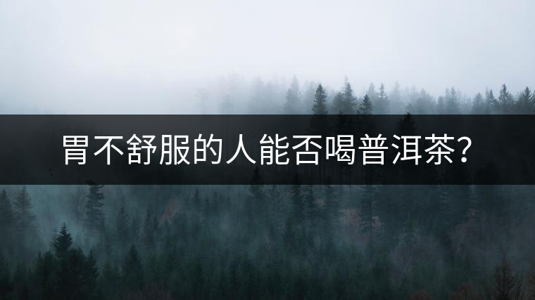 胃不舒服的人能否喝普洱茶？