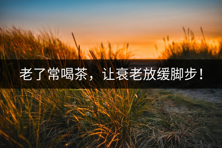 老了常喝茶，讓衰老放緩腳步！