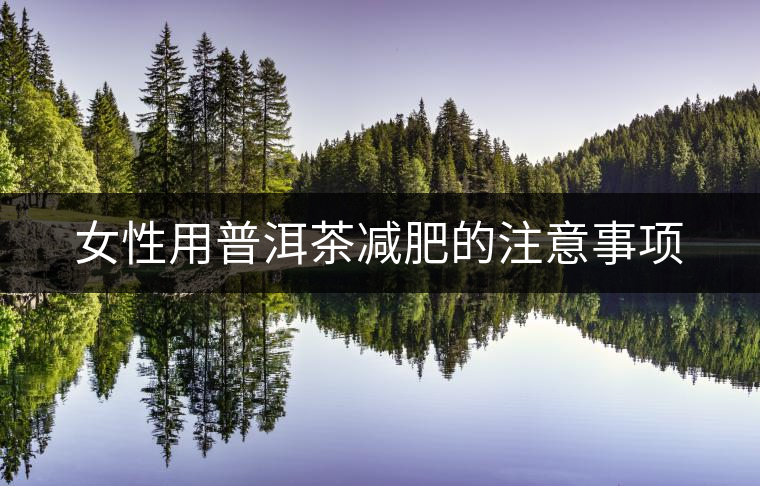 女性用普洱茶減肥的注意事項(xiàng)