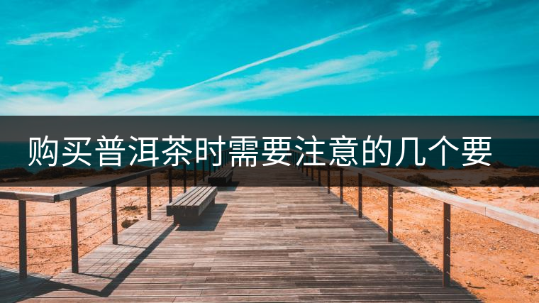 購(gòu)買(mǎi)普洱茶時(shí)需要注意的幾個(gè)要點(diǎn)
