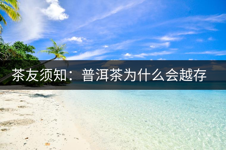 茶友須知：普洱茶為什么會(huì)越存越香？
