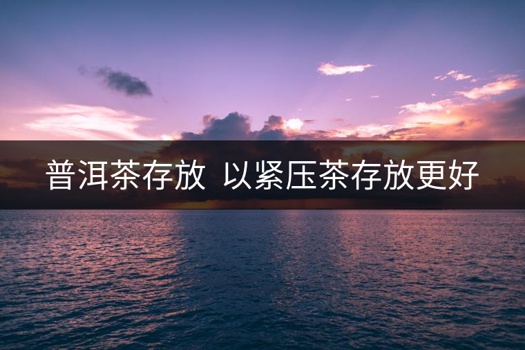 普洱茶存放  以緊壓茶存放更好