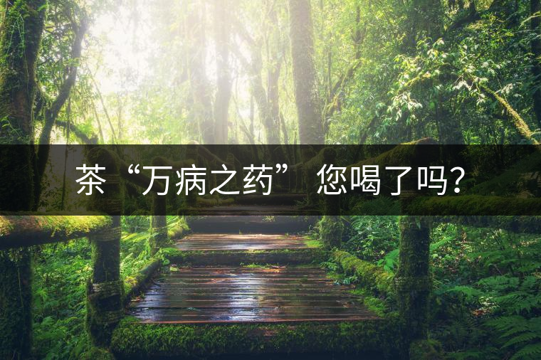 茶“萬病之藥” 您喝了嗎？