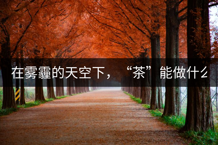 在霧霾的天空下，“茶”能做什么？