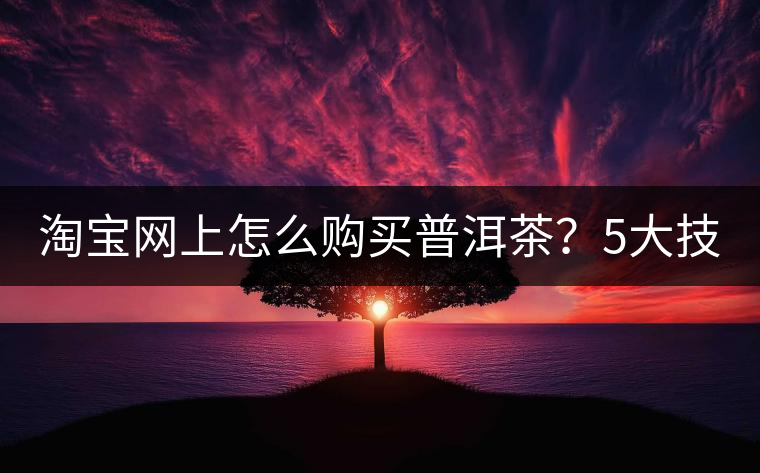 淘寶網(wǎng)上怎么購買普洱茶？5大技巧告訴你（干貨）