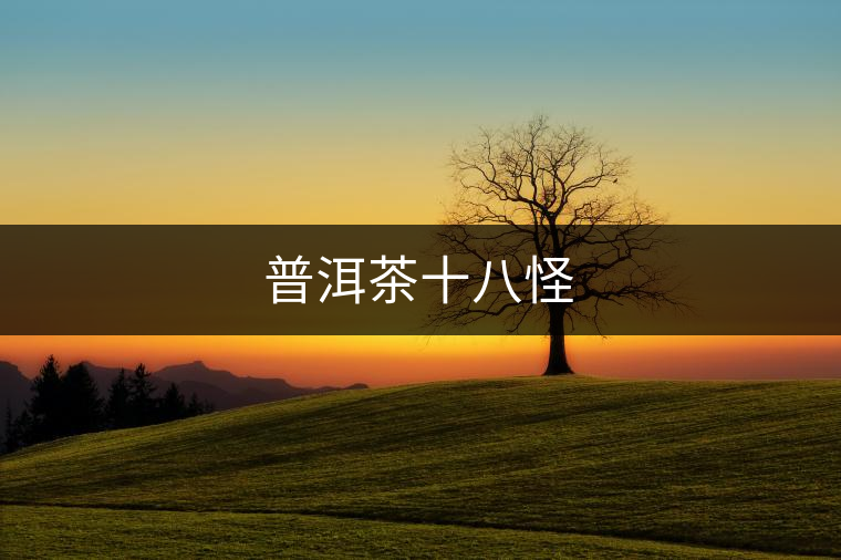普洱茶十八怪 普洱茶十八怪