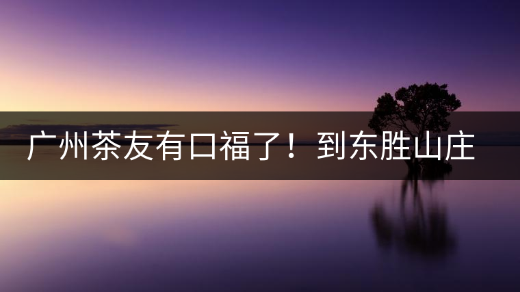 廣州茶友有口福了！到東勝山莊吃“普洱雞”去——