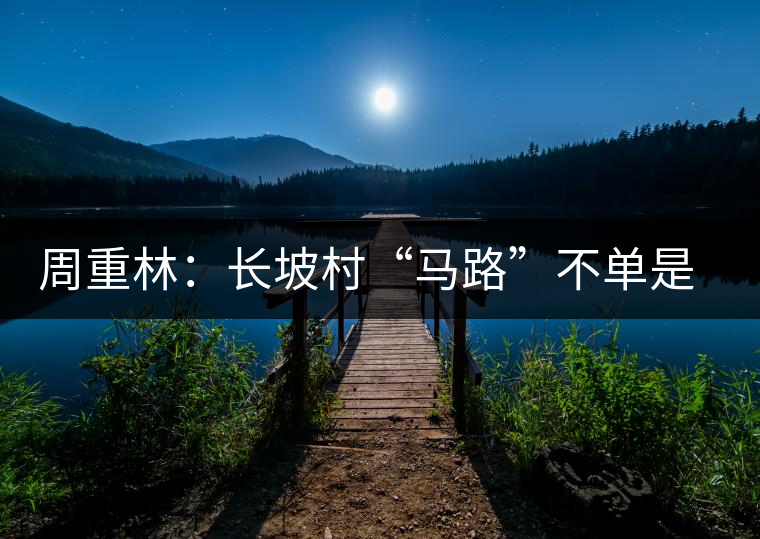 周重林：長坡村“馬路”不單是“茶馬古道”