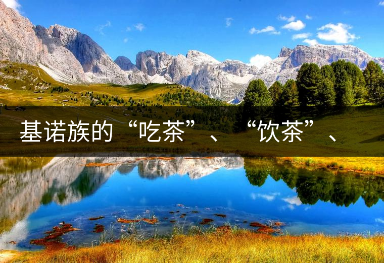 基諾族的“吃茶”、“飲茶”、“喝茶”與“敬茶”