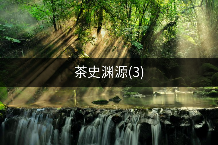 茶史淵源(3)