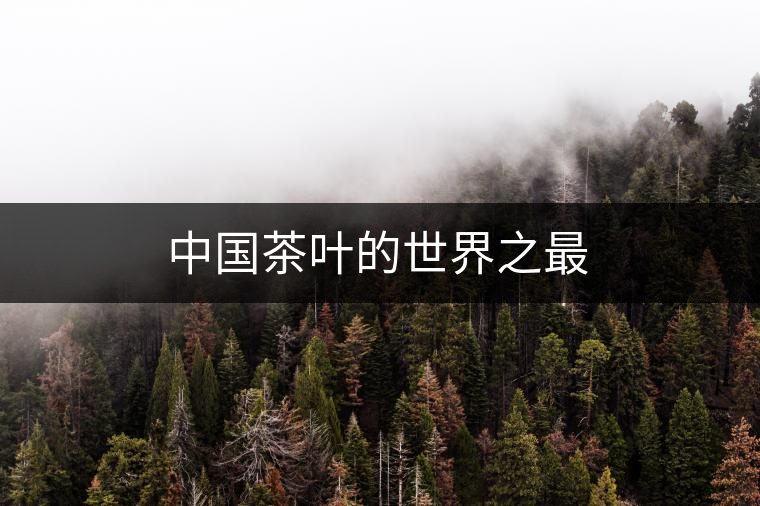 中國(guó)茶葉的世界之最 中國(guó)茶葉的世界之最