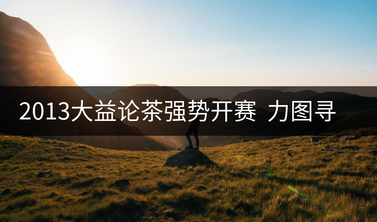 2013大益論茶強(qiáng)勢(shì)開賽 力圖尋找中國(guó)茶界“最強(qiáng)音” 2013大益論茶強(qiáng)勢(shì)開賽 力圖尋找中國(guó)茶界“最強(qiáng)音”